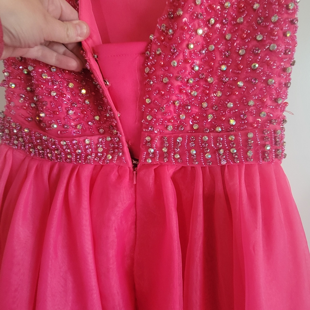 Elegant Pink Kids Dress - Picture 2 of 5